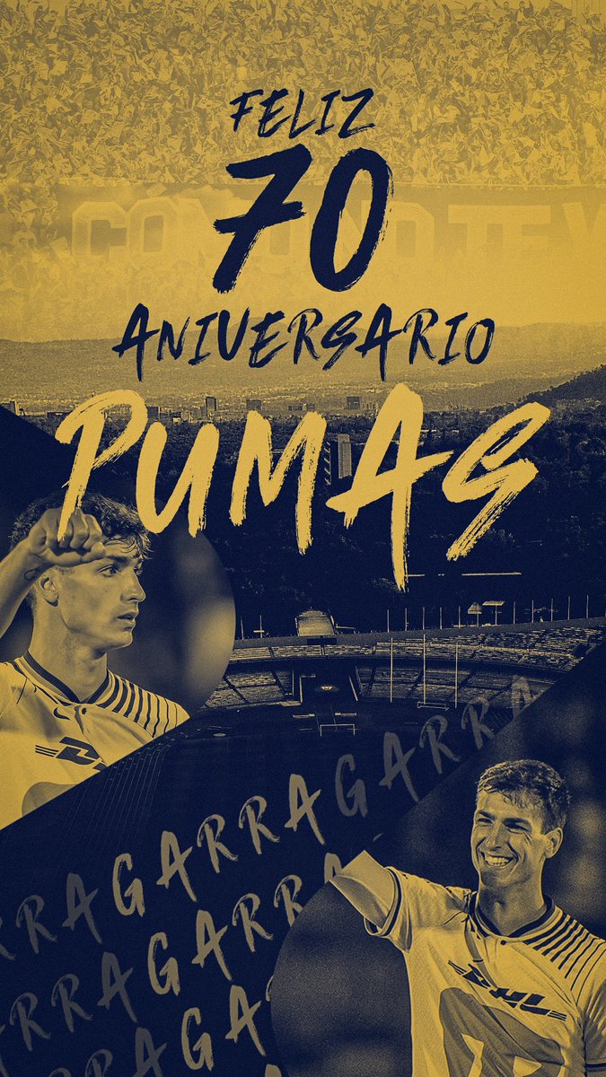 Feliz 70 aniversario <a href="/PumasMX/">PUMAS</a> ! 
Historia, valores, garra, Identidad.
🫡
