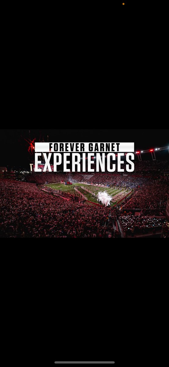 JB1⚡️ (@jaredb_14) on Twitter photo Want to take photos on the field prior to a <a href="/GamecockFB/">South Carolina Football</a> game? Or how about pictures with Cocky or Sir Big Spur? You can do that with Forever Garnet Experiences!
➡️: gamecocksonline.com/forevergarnet/ Want to take photos on the field prior to a <a href="/GamecockFB/">South Carolina Football</a> game? Or how about pictures with Cocky or Sir Big Spur? You can do that with Forever Garnet Experiences!
➡️: gamecocksonline.com/forevergarnet/