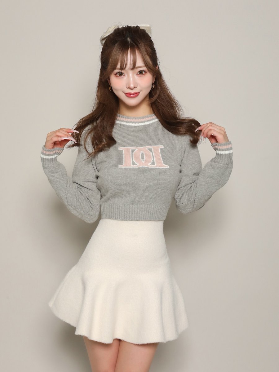 coming soon】 レトロDDロゴニットトップス (RED/GRY/NVY） ¥9,900
