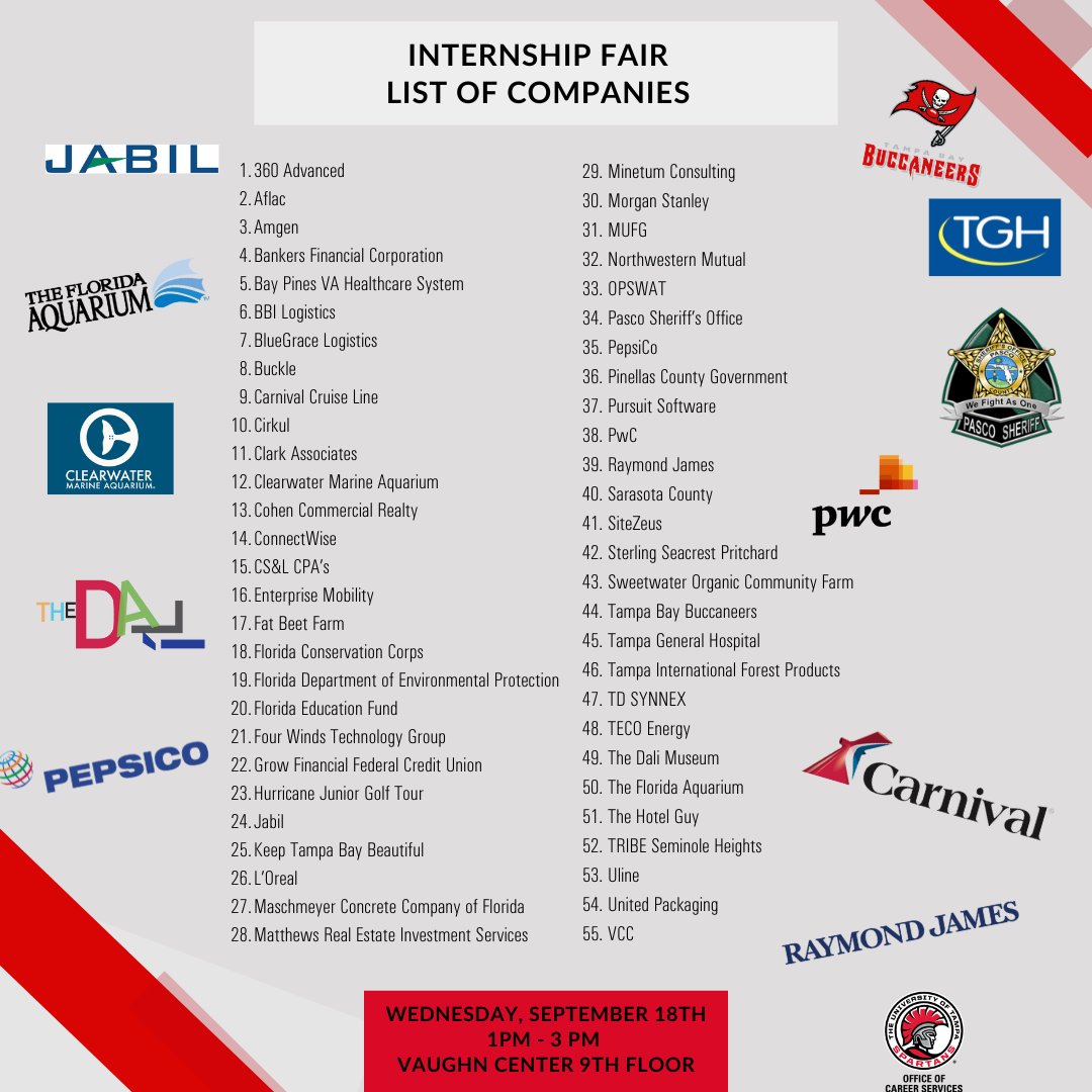 Get ready to meet your future employers! 🌟 Our Internship Fair is just around the corner, and we’ve got an amazing lineup of companies ready to connect with talented students like you. It's time to start planning your dream internships! 📅✨