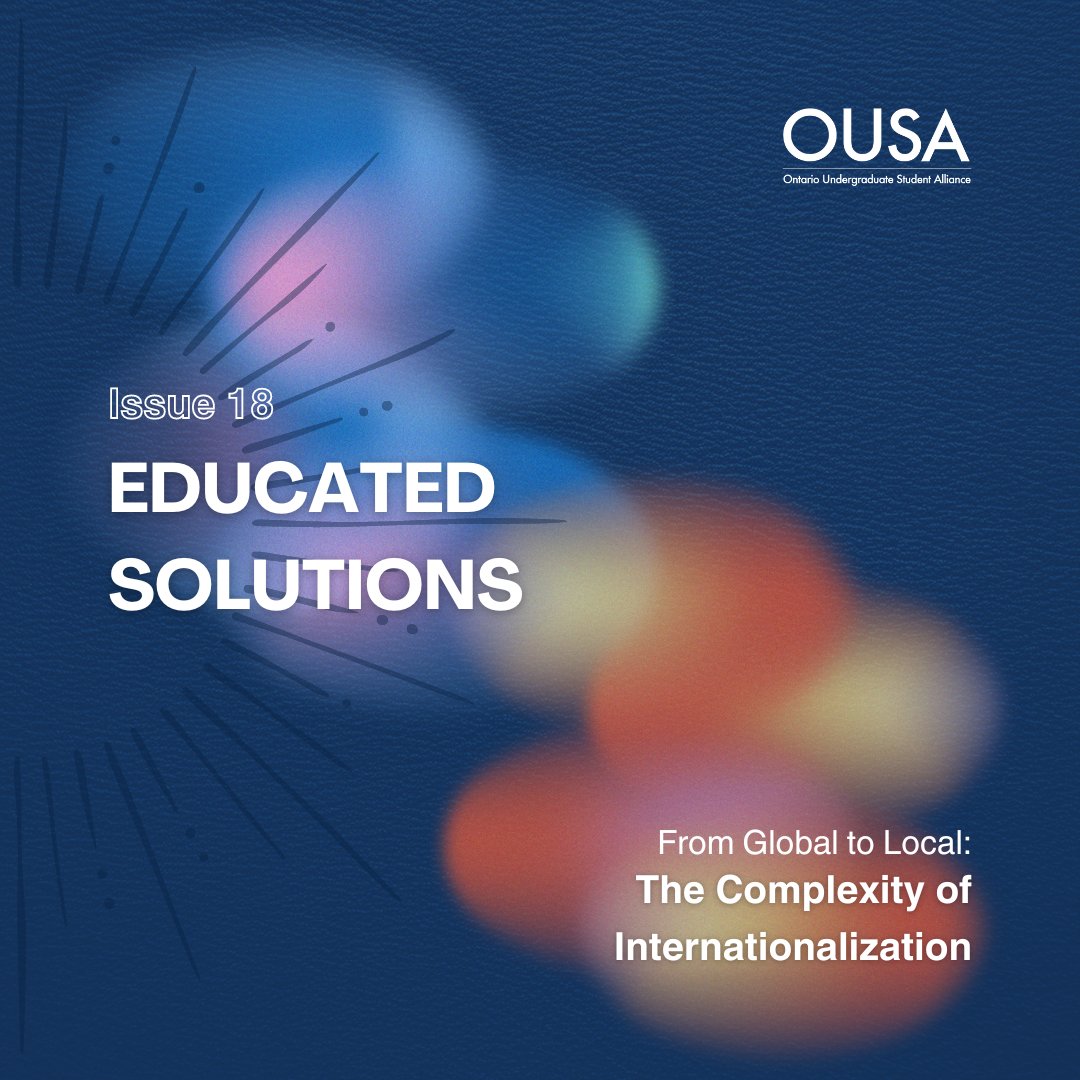 Latest Educated Solutions issue offers critical discussions and fresh insights into internationalization, from policy to the international student experience; OCUFA President <a href="/nigmendra/">Nig Narain</a> proposes solutions for international students success. ousa.ca/educated_solut…
<a href="/OUSAhome/">OUSA</a>