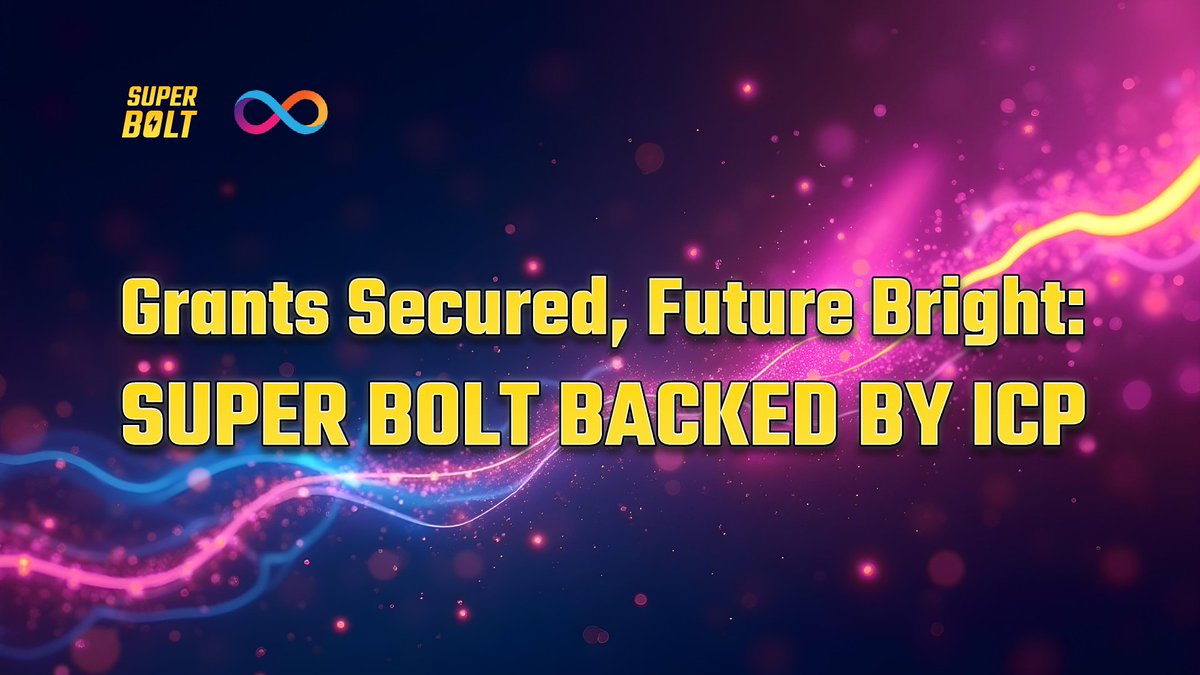 SuperBoltAI's tweet photo. 🔥🔥🔥🔥🔥🔥🔥🔥🔥
Grants Secured, Future Bright: Super Bolt Backed by ICP! 🚀💡

We’re beyond thrilled to announce that Super Bolt is now officially backed by the ICP ecosystem! 🎉 This is a monumental step forward in our mission to bridge users together while developing a vibrant community and dynamic activities. 🌍

With ICP’s support, we’re equipped with the professional systems, resources, and expertise needed to take Super Bolt to the next level. This partnership not only solidifies our place in the crypto gaming world but also ensures a bright future filled with innovation and growth. 💪

We’re excited to continue building and expanding our platform with the backing of ICP’s incredible network. The future of Super Bolt has never looked brighter!

Stay tuned for what’s next!
________________________
🎮  Super Bolt App (https://t.co/jedijOc0KK)

🌐 Website (https://t.co/kDjRQiB8sh) | ✉️ Tele Channel (https://t.co/kcFY0wIser) | 💬 Chat (https://t.co/6J3KHFQQxv) | ❌ Twitter (https://t.co/9orqkXseRb) | 🗳Facebook (https://t.co/a1r7sIJd8O) |  Youtube (https://t.co/0W85RRNUD5) | 🤖 Discord (https://t.co/BbfD0V2ehz)

 #BOLT #SuperDapp #tap2Earn