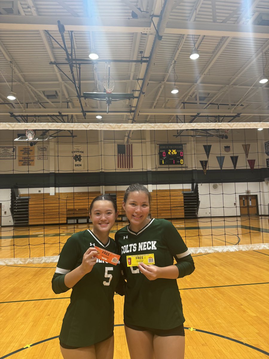 Cougars get the win in their division opener 2-1 over Marlboro. 

<a href="/Wawa/">Wawa</a>  Co Players of the Game1
(Jr) MB Grace Cauble
7 kills, 4 blocks, 2 digs, 2 service points
(So) OP Katelyn Cho
5 kills, 3 blocks, 8 digs, 9 service points, 5 aces. 
<a href="/CNHSAthletics/">Colts Neck Athletics and Activities</a>