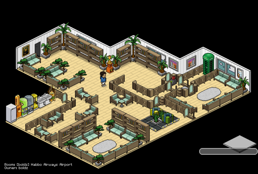 Boldz128341's tweet photo. @HabboOrigins  Time to enter the airport to jet off in the plane to the local Habbo resort ☀️ https://t.co/7IlprOcR3O