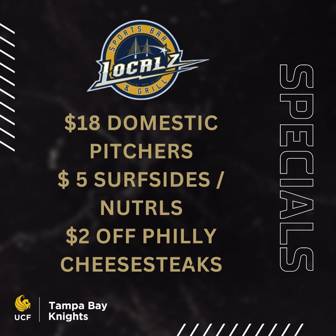 First Watch Party of the Year this Saturday as we take on 🐸!

🚨REMEMBER - College football is back in full swing. The game starts at 7:30, but get there early to make sure you get a good spot. Watch party/checkin officially starts at 7! ⚡️🔛