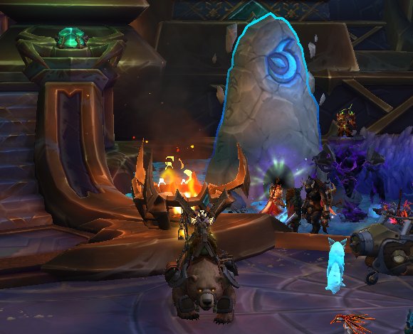 Rolling up to raid in style thanks to <a href="/CartridgeBros/">Sean</a> 💕 thanks for the beautiful bear, bestie!!!! (Peep my raid team summoning in the back while I stand around taking pretty pictures)