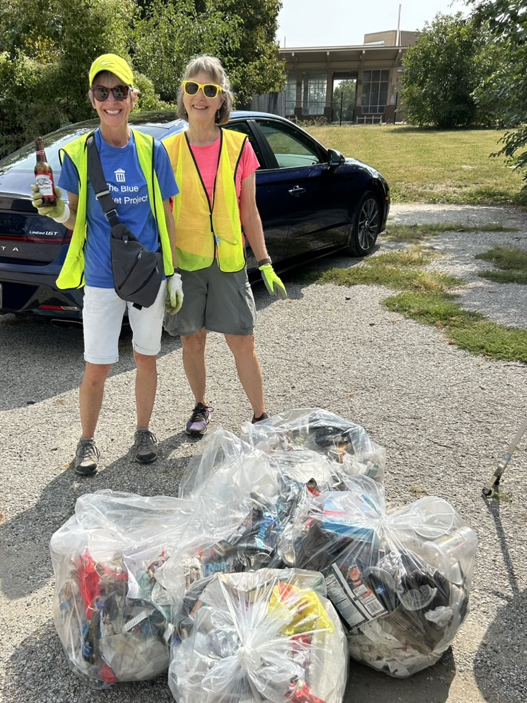 Our 3 person Mini-Flash Trash Mob was amazing. 5 bags of litter, trash and recyclables in 60 min. Northeast OPD Precinct looks a LOT better. Thanks to Sally and Char for being awesome volunteers! #stashyourtrash #CleanItUpOmaha #litterattractslitter