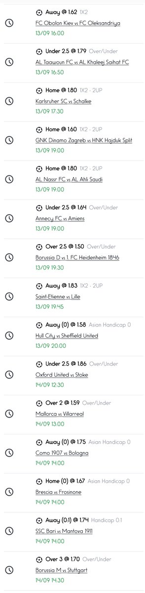 SportyBet Code: | 9F7BF374
💷 Priced @ 18,739.88
Events: | Mixed | WP: 60%
------------------------------
Sending ₦10,000 to 100 people who LIKE this post if we SWEEP!
When You play, play safe! #GambleResponsibly🔞