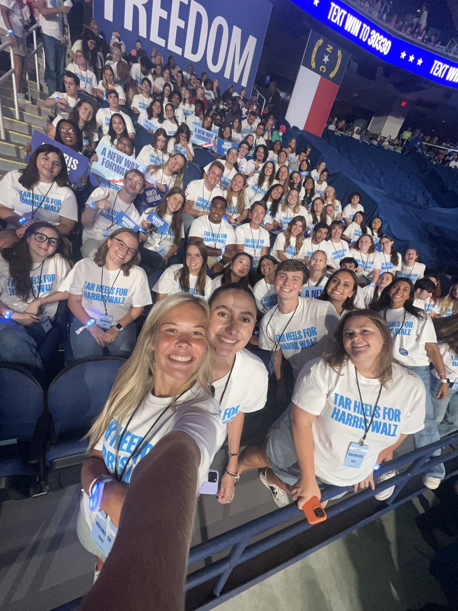 Tar Heels 🤝 <a href="/KamalaHarris/">Kamala Harris</a> #ncpol