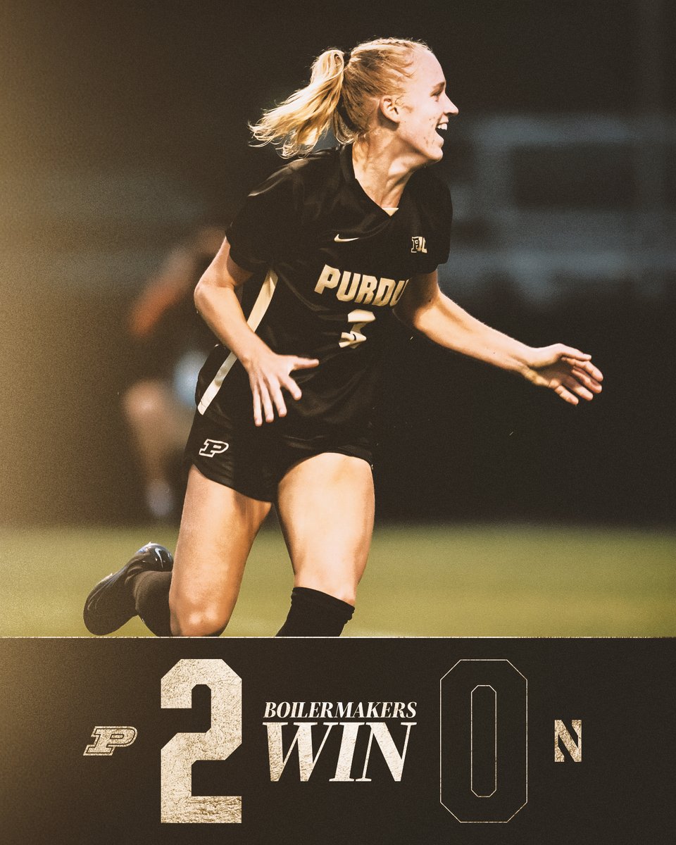 Boilermakers WIN!!! 💥

Three points to Purdue to open the Big Ten season with a 2-0 victory at Northwestern!

#BoilerUp 🚂⚽️