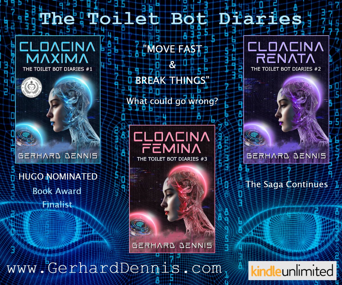 * SHE'S BACK! *
Cloacina returns (with a vengeance!) in CLOACINA FEMINA. See what our lovable #sentient #AI is up to now in this #risque #horror #scifi novella series.
#99c for BOOK 1, ALL BOOKS #FREE in #KU!
amazon.com/dp/B0DF8Y5DHN
#AuthorUproar #BookBoost #SciFiRTG #HorrorRTG