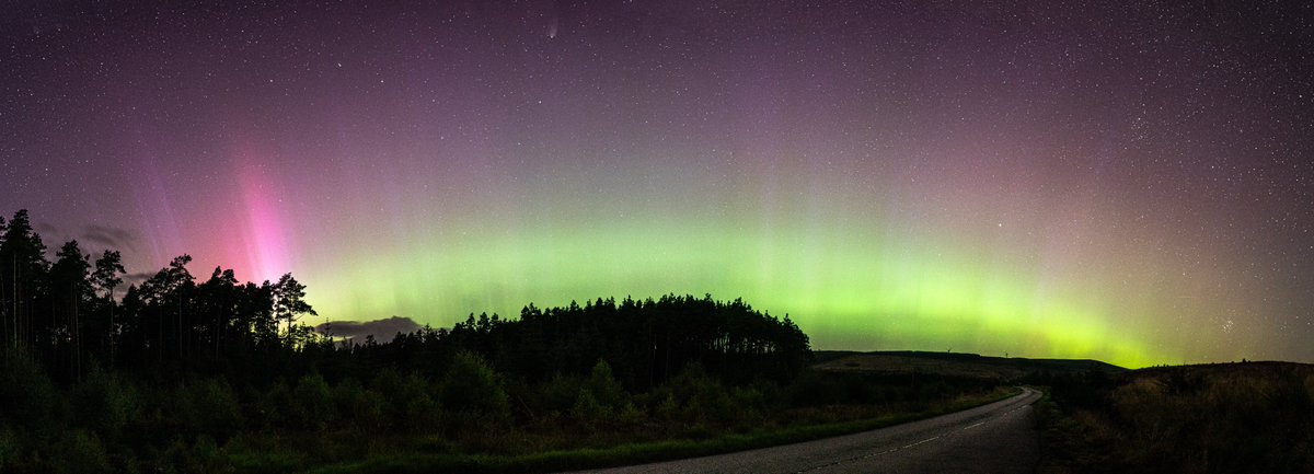 MonikaFocht's tweet photo. #pano from the #AuroraBorealis tonight over #Sutherland  by Monika Focht #bbcweather #bbcnews #aurora #nordlichter #northernlights #auroraaddicted #auroraborealis #aurora #schottland #scotland 
@London_Lady @chunder10 
@theauroraguy https://t.co/6WymyS9SpV