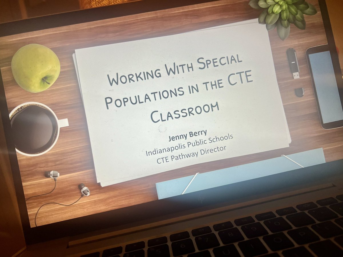 Jenxgal's tweet photo. Had an amazing experience today presenting to the #new and #newer #CTE teachers across the state of Indiana at the #IACTE Fall conference! I was honored to share strategies on how to support students in Special Populations in CTE programs! #equity #access #FutureReady https://t.co/z9IzCAmSXa