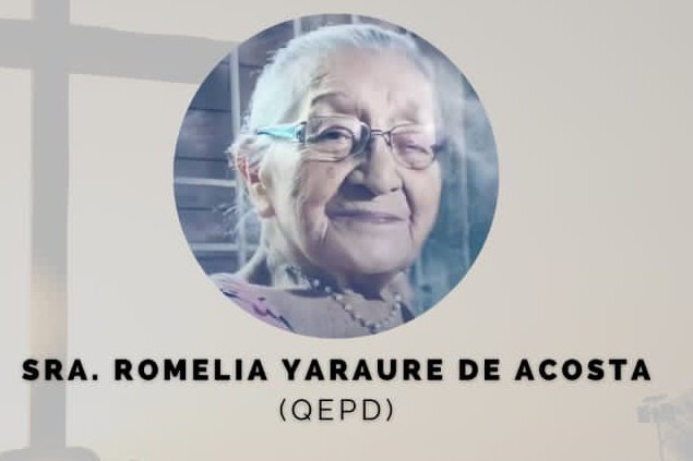 ACEDBVAL se une al dolor de la familia Acosta Yaraure por el fallecimiento de la Sra. Romelia a sus 99 años de edad. Madre de nuestro recordado P. Urbano "Cheche" Acosta (+), SDB. Dios y María Auxiliadora traigan consuelo a su esposo y a toda su hermosa familia. 🙏🙏🙏
QEPD