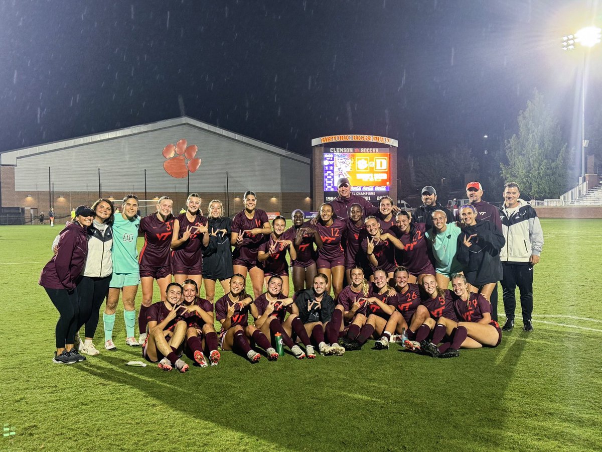 our first win over clemson since 2014‼️

#Hokies⚽️