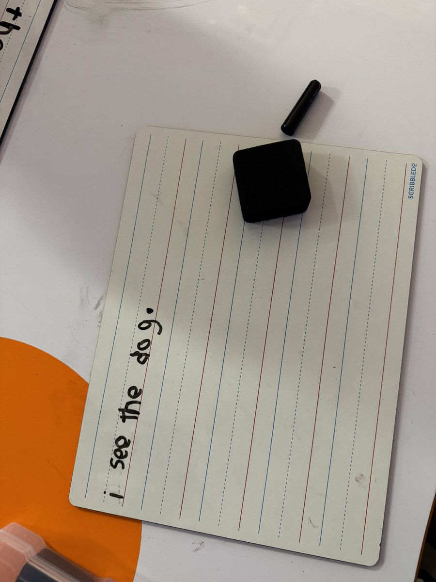 AlexandraPenn__'s tweet image. Are👏🏻you👏🏻kidding👏🏻me?!
Letter placement? Appropriate spacing? PUNCTUATION?!
My kindergartners were blowing my mind today during UFLI🤯🧠
I ❤️ when a scripted lesson flows into an authentic learning experience all led by the learners themselves 🥹
@HumbleISD_CE @UFLiteracy