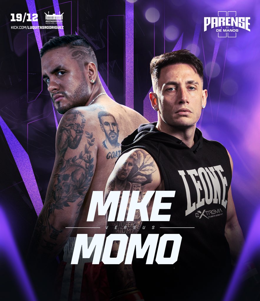MOMO VS MIKE, LA VENGANZA

El Semental perdió injustamente del otro lado del charco, y en Párense de Manos II tendrá su venganza frente a la Máquina del Mal Mexicana.

Ambos contendientes pesan y miden lo mismo, siendo posiblemente la pelea más pareja de la velada, dejando