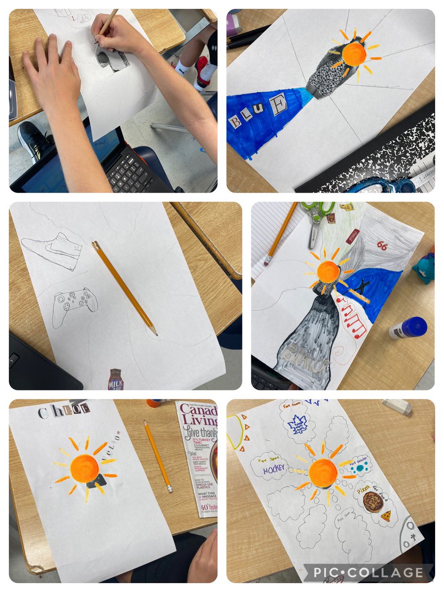 Learning more and more about my students each day. I am loving the fun and creativity happening as they build their identity art! <a href="/CaradocPS/">Caradoc Public School</a>