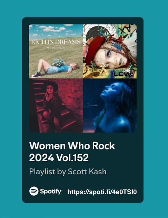 Scott Kash (@scottkash88) on Twitter photo NEW #WomenWhoRock playlist with the best new music
<a href="/TamarBerk/">Tamar Berk</a>
@Luckyirisband
<a href="/KendraDantes/">Kendra Dantes</a>/#Rudyclef
<a href="/mayamalkin/">Maya Malkin</a>
<a href="/madilynbailey/">Madilyn Bailey</a>
<a href="/thisisili/">ili</a>
@Official_Jes
<a href="/msmauz/">MsMauz</a>
+MORE
#Spotify
spoti.fi/4e0TSl0
#NewMusic2024 #MultiGenre NEW #WomenWhoRock playlist with the best new music
<a href="/TamarBerk/">Tamar Berk</a>
@Luckyirisband
<a href="/KendraDantes/">Kendra Dantes</a>/#Rudyclef
<a href="/mayamalkin/">Maya Malkin</a>
<a href="/madilynbailey/">Madilyn Bailey</a>
<a href="/thisisili/">ili</a>
@Official_Jes
<a href="/msmauz/">MsMauz</a>
+MORE
#Spotify
spoti.fi/4e0TSl0
#NewMusic2024 #MultiGenre