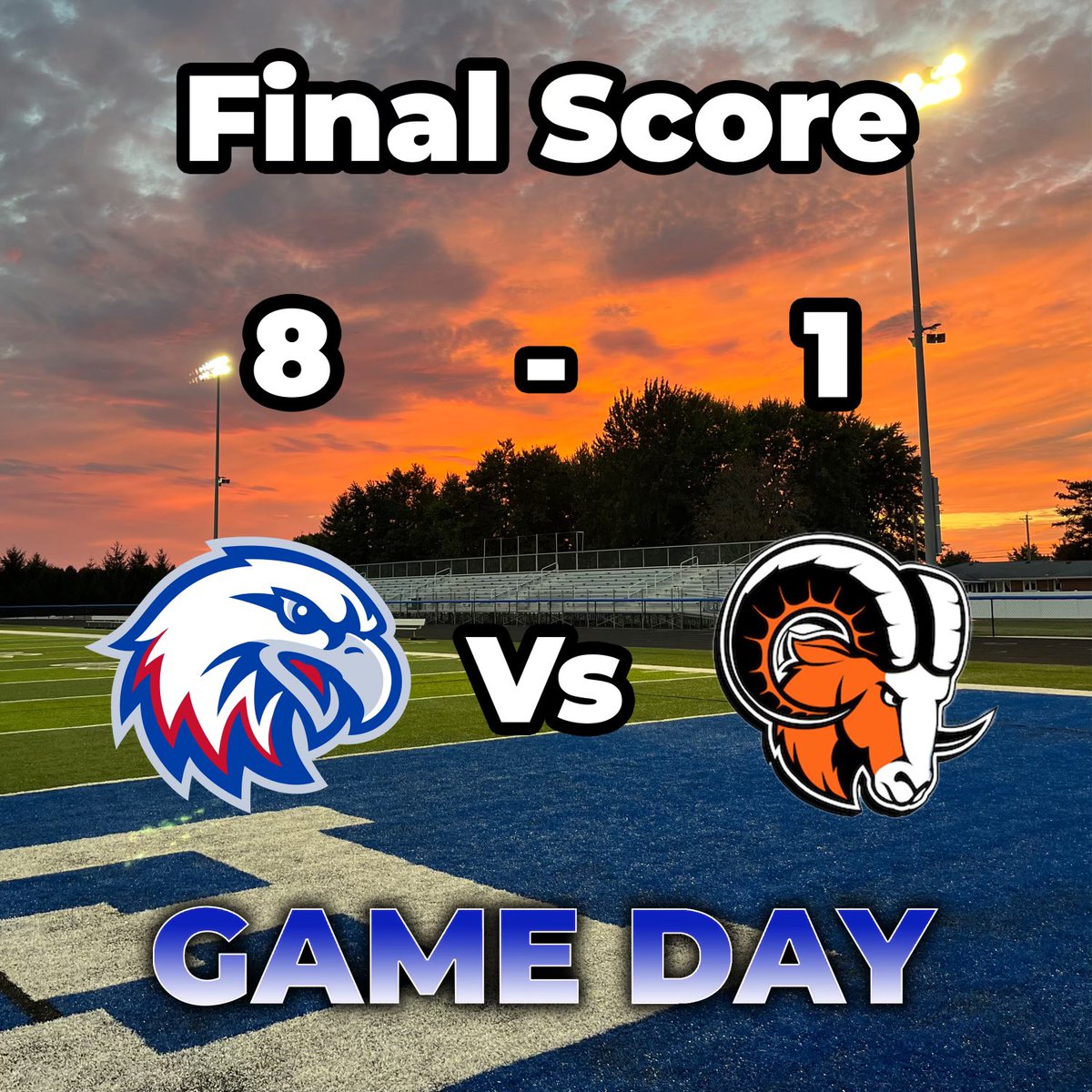 Eagles move to 8-1 on the season and now 2-0 in NCOSA!
Trevor Ferris with 5 goals to break the single game scoring record and Garrett Nealis with 5 assists to tie the single game assist record!
⚽️ Ferris (5), Hatch (2), Colina
🅰️ Nealis (5), Arredondo (2), Colina
🧤 Jenkins (8)