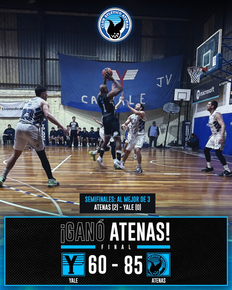 clubaatenas's tweet photo. EL DECANO OTRA VEZ EN EL METRO 🔥🔥🔥

Atenas (85) le ganó a Yale (60) asegurando así su ascenso al METRO. Enorme campaña del Decano 🏀🔝

⚪🔵 LEVANTA LAS ALAS UN NUEVO ATENAS ⚪🔵 https://t.co/epNFiqAIvm