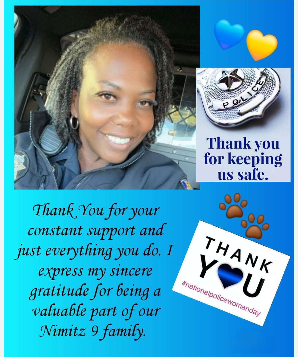 Tina L Matthews (@tinalmatthews1) on Twitter photo National Police Woman Day is celebrated every Sept. 12th to honor the contributions of female officers in law enforcement. We thank them for their hard work & for modeling what it means to be strong and inspiring women! THANK YOU <a href="/TarshaM39755760/">Officer T. Miller</a> National Police Woman Day is celebrated every Sept. 12th to honor the contributions of female officers in law enforcement. We thank them for their hard work & for modeling what it means to be strong and inspiring women! THANK YOU <a href="/TarshaM39755760/">Officer T. Miller</a>