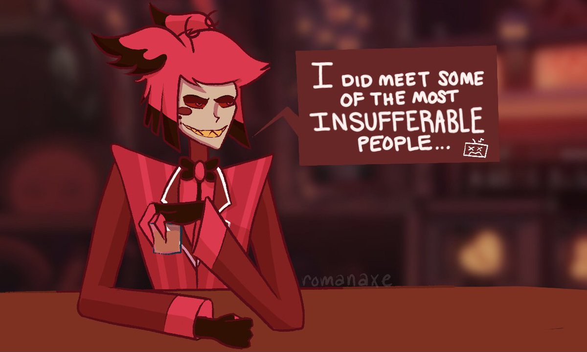 romanaxe_'s tweet image. I feel like this has been done before, but... 
#HazbinHotel #HazbinHotelFanart #BuzzfeedUnsolved #HazbinHotelAlastor #HazbinHotelAngelDust