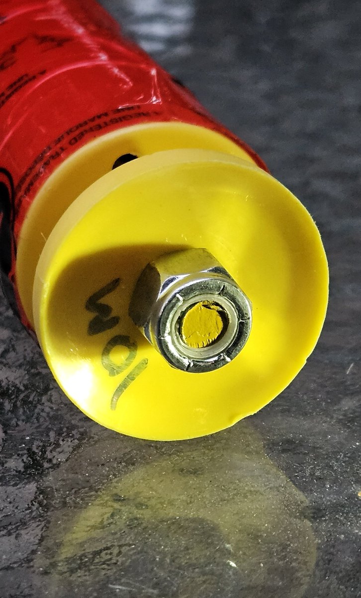 VE5REV's tweet photo. I made a ground stake support for the #DXCommander mast. Threaded rod with 2 electric fence insulators and a chunk of PVC. 4cm diameter. Fits inside like glove. Will work nicely while guying it out ๐๐ https://t.co/6iZBFcnMn9