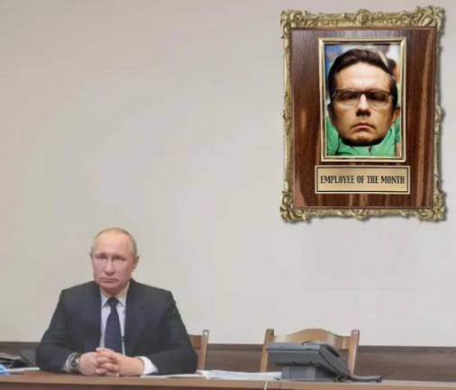 macmike086's tweet photo. Congrats to #PierrePutin on becoming, Putin's 'Employee of the Month'. Honourable mention goes to @stephenharper @AndrewScheer @CandiceBergen @mferreriptbokaw @KatKanada_TM &
@JeffBallingall. Maybe, next month folks. #CONsLoveRussia #PutinsBitches #CompromisedAsFucK #PierrePutin https://t.co/ZRkUtticD6
