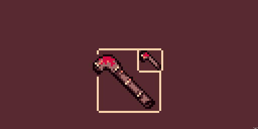 SalamiChild's tweet photo. *You found a LEAD PIPE!
"A hefty piece of plumbing, and it's been recently used... Taking it might be tampering with evidence!"
*EQUIP it now?
>Y
  N

(Rose&amp;Rust palette)
@Pixel_Dailies #pixel_dailies #murderweapon https://t.co/KygTsEKjgP