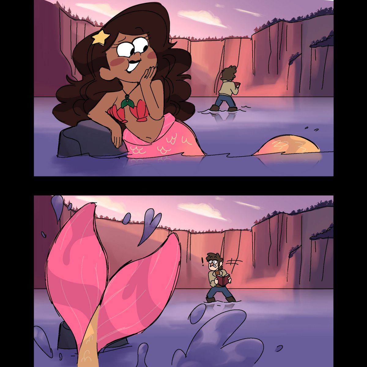 SmellowPuffs's tweet photo. This Image is also a Redraw of the first drawing I did of these two based off that deleted scene https://t.co/kZmJPq8A0B