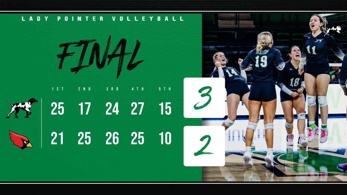 vbsdvolleyball's tweet photo. What a game! Lady Pointers win!! https://t.co/f03S4elKkD