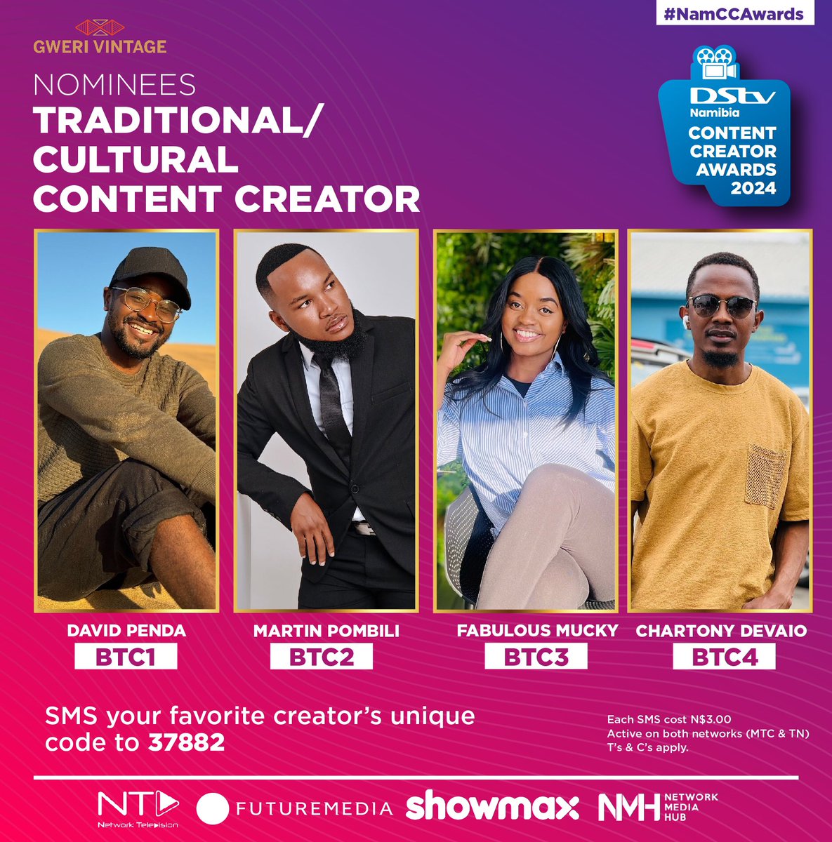 Meet the nominees for the <a href="/GweriVintage/">Gweri Vintage™ 🇳🇦</a> Traditional/Cultural Content Creator Award 🏆 #NamCCA2024