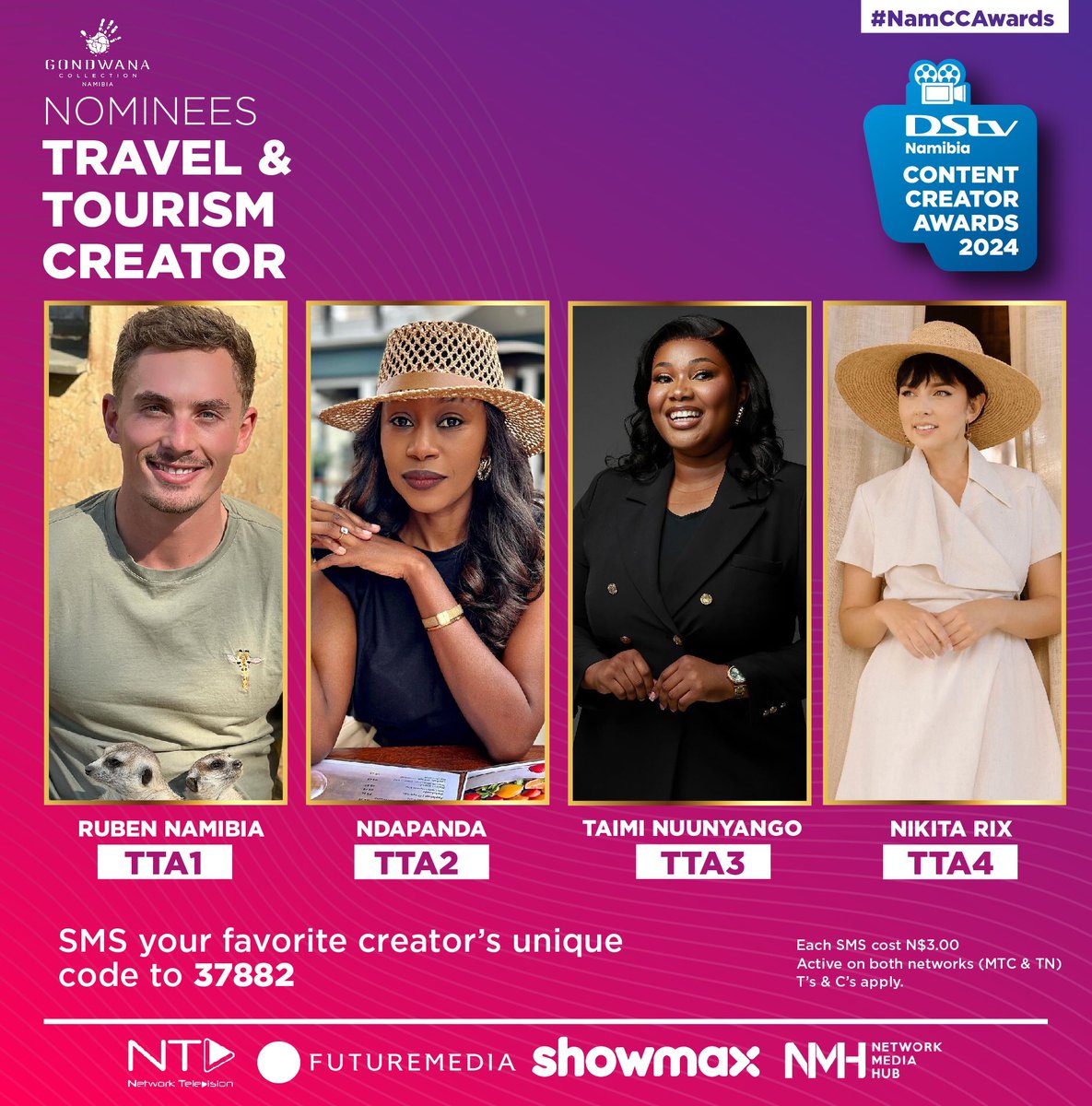 The creators making us love Namibia more! Meet the nominees for the <a href="/GondwanaLodges/">Gondwana-Lodges</a> Travel &amp; Tourism Creator Award 🏆 #NamCCA2024
