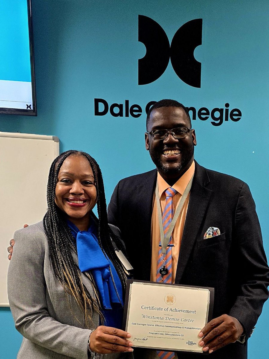 Congratulations Mrs. Carter on completing the 12 week Dale Carnegie course. #LeadershipDevelopment #leadwhereyouare #continuouslygrowing #HRS