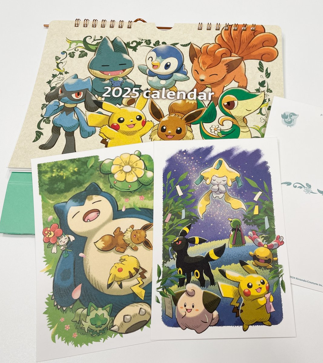 2025年の卓上カレンダーが #ポケモンセンターオンライン に登場！ 四季