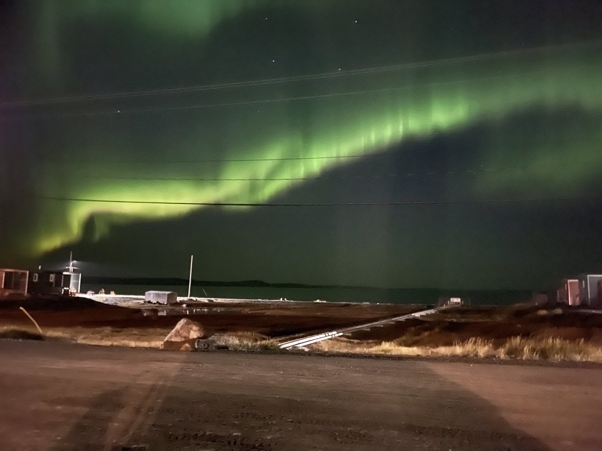 Northern lights over Sanikiluaq NU.