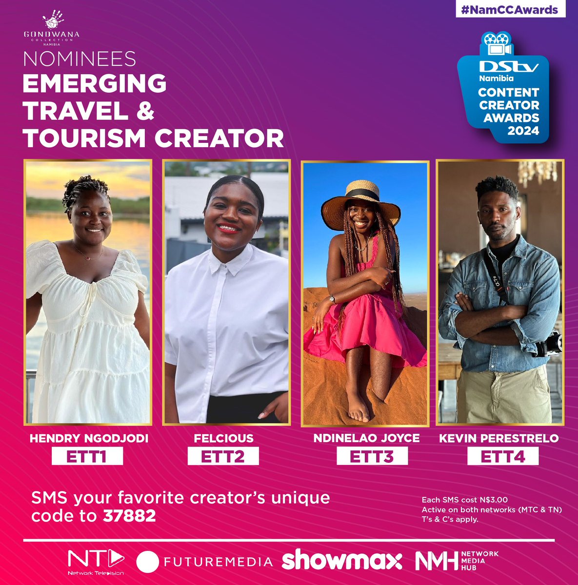 Touring home! Meet the nominees for the <a href="/GondwanaLodges/">Gondwana-Lodges</a> Emerging Travel &amp; Tourism Creator Award 🏆 #NamCCA2024