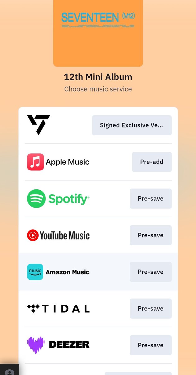 svtbillboard's tweet photo. @pledis_17 Pre save now carats, its important!!. so this will be counted directly when this song is released and you will get a release notification for that.

They also added a purchase link for the signed album, Add to your chart and buy now
🔗:https://t.co/qtdrRMMdmh

#SEVENTEEN #세븐틴 https://t.co/LvZ04y1ica