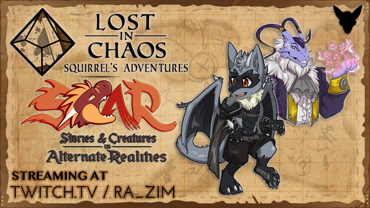 The twin smeargle lich assassins arrived, delivering a villainous monologue before we proceeded to begin our fight, which is still going! Streaming Lost in Chaos SCAR at twitch.tv/ra_zim

#SCAR #Pokemon #ttrpg #rpg #tabletop #twitch #furry #stream #streaming #livestream