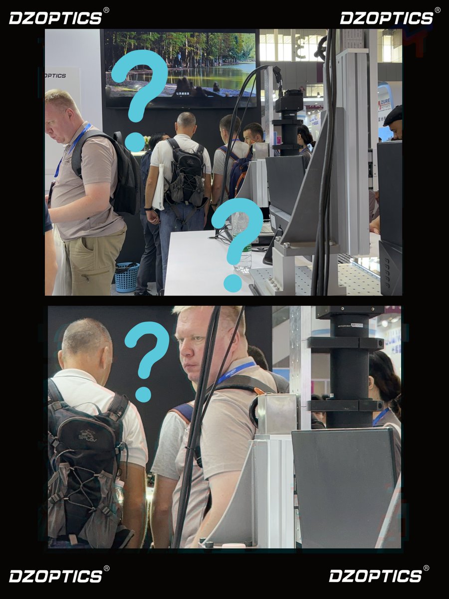 DZOptics's tweet image. The last day of @CIOE (China International Optoelectronic Exposition), What are they looking at? 🤔 Interested? 😃 Come and see what&apos;s new! 😁 
We&apos;ll be waiting for you at booth 3D71, hall 3. 😘 

 #automation #opticalengineer #productmanager #equipmentprovider #semiconductor