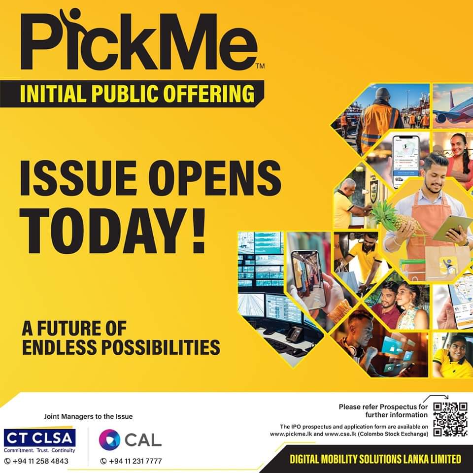 We invite you to subscribe for the Initial Public Offering through an offer for sale of 43,474,179 existing ordinary voting Shares at LKR 36.00 per share to be listed on the Main Board of the Colombo Stock Exchange.