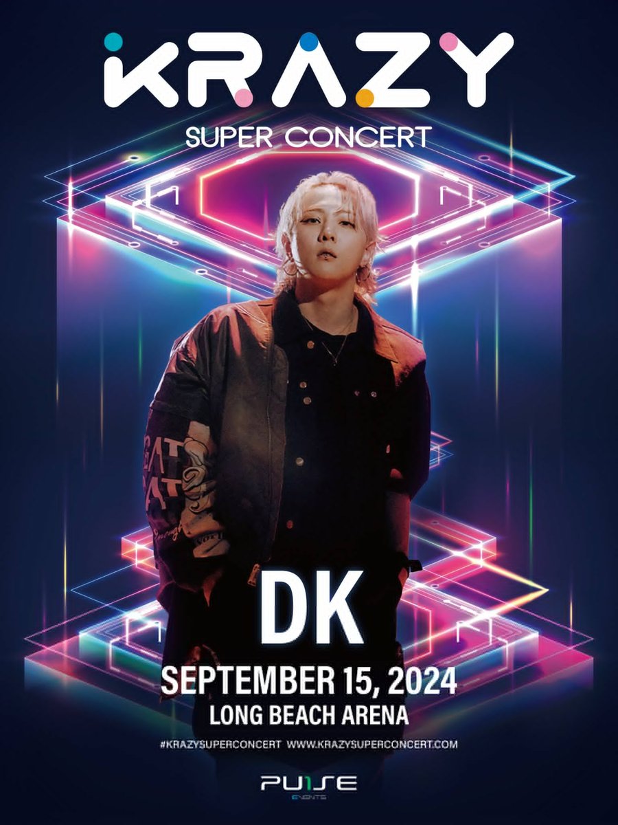 iKONICtalk's tweet photo. 🦋 DK at Krazy Super Concert 2024 🕺

📅 09.15
📍Long Beach Arena
🎤 45 min on-stage performance
💺Access to the soundcheck for VIP seats
🎟️ https://t.co/nr8PKvXUcJ

@D_dong_ii #DONGHYUK #DK 
 #iKON #아이콘 https://t.co/xdsnBK4CPw