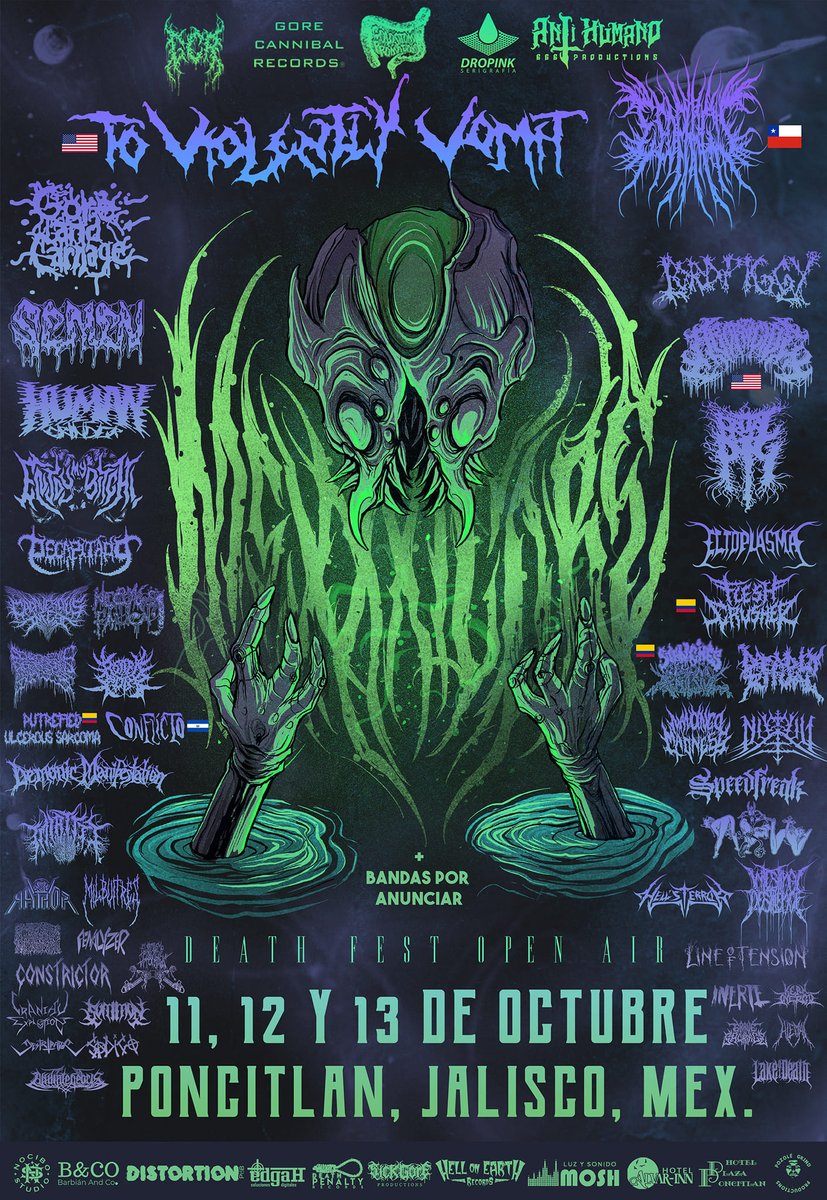 BBeat105's tweet photo. #TheMindIsATerribleThingToTaste, #InObscurityRevealed, #Blasphemathory, #StabHeaven, #VexillaRegisProdeuntInferni
#MexxxicoreDeathFestOpenAir, @hdxcircusbar, #DeathsDaggerBooking, #CadaverProds, #AzermedothRecords
#StayBlast
#BlastBeat105 https://t.co/OdQYbwmiP7