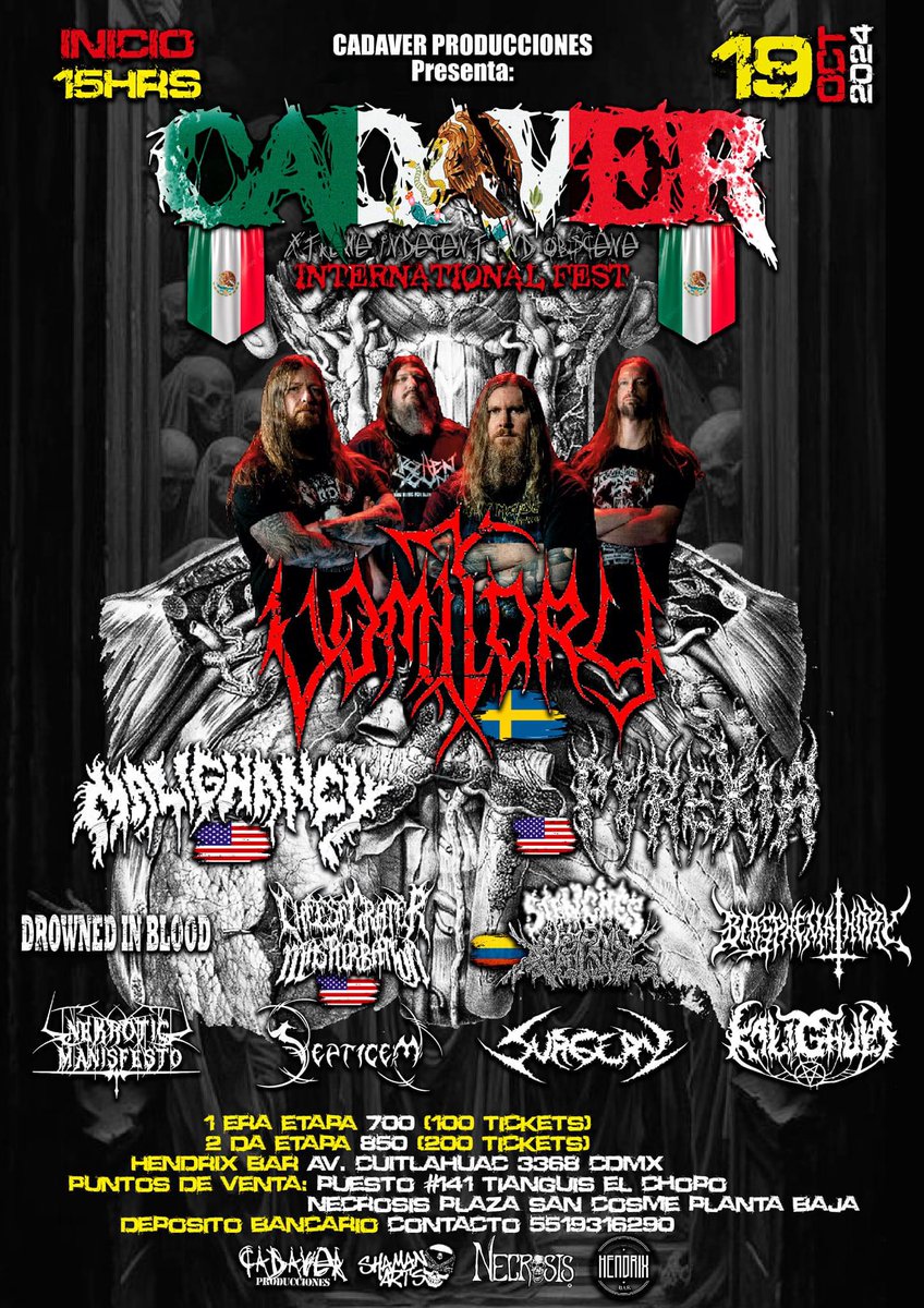 BBeat105's tweet photo. #TheMindIsATerribleThingToTaste, #InObscurityRevealed, #Blasphemathory, #StabHeaven, #VexillaRegisProdeuntInferni
#MexxxicoreDeathFestOpenAir, @hdxcircusbar, #DeathsDaggerBooking, #CadaverProds, #AzermedothRecords
#StayBlast
#BlastBeat105 https://t.co/OdQYbwmiP7