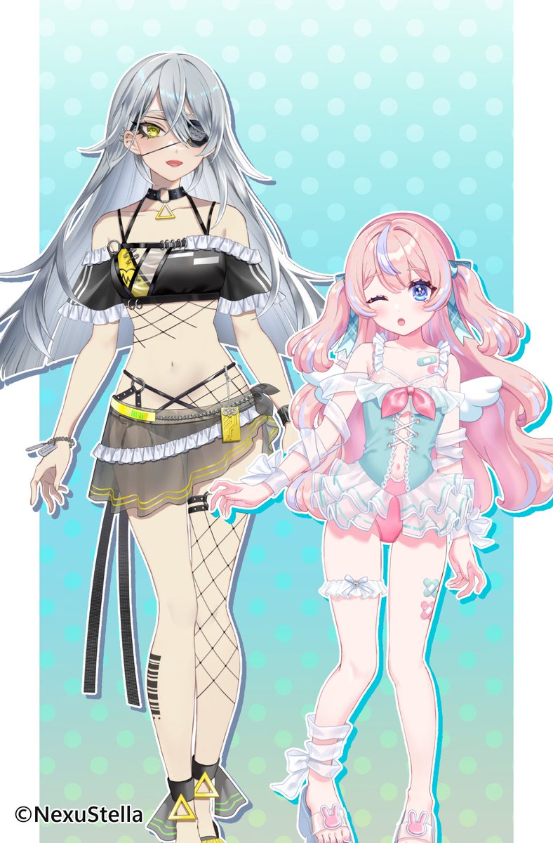 【お仕事報告】

GanGun Girlsの #ぴなぽぷり さんと #久那式リン さんの新衣装Live2Dモデリングを担当させていただきました！

#GGGs新衣装 #GGGs