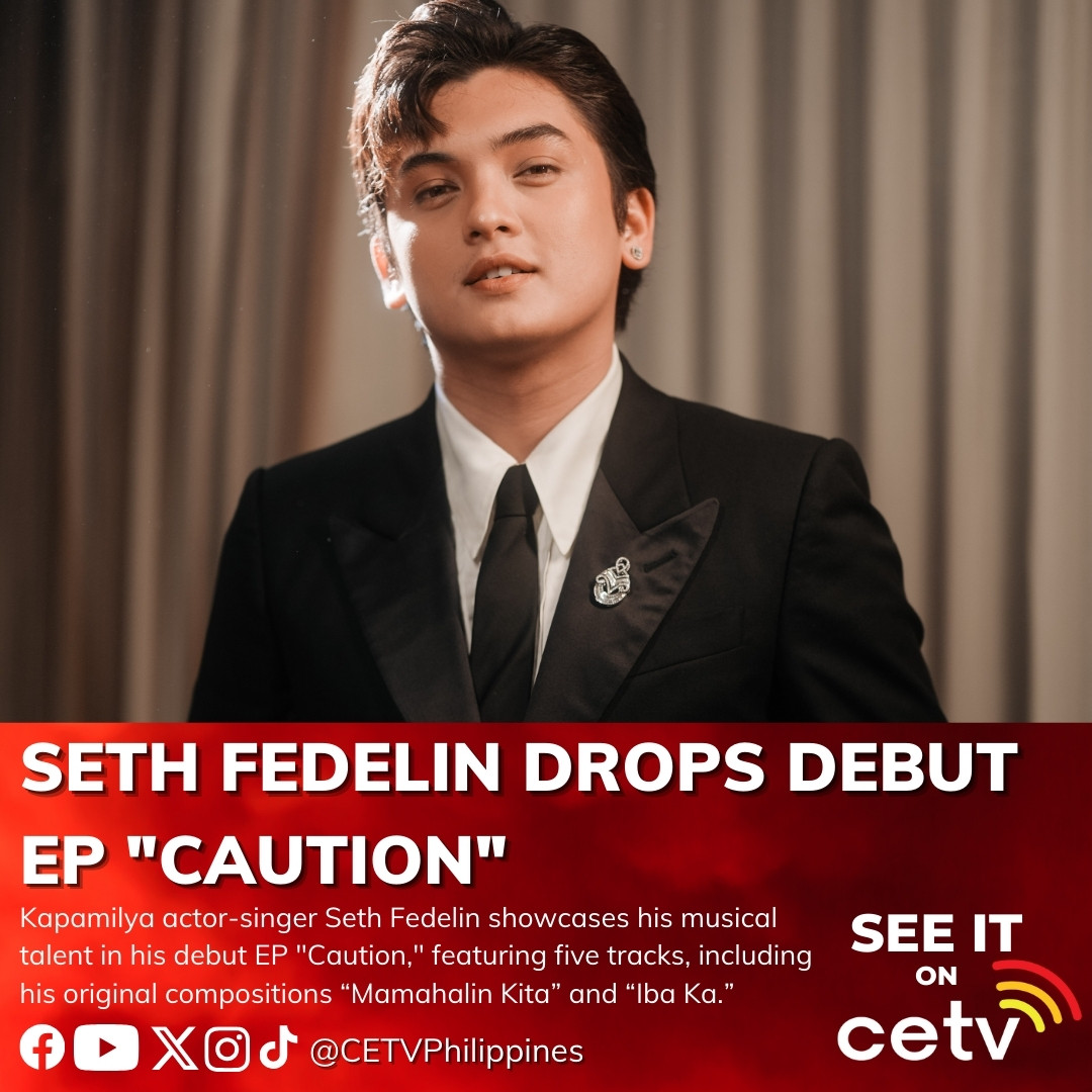 CETV Philippines (@cetvphilippines) on Twitter photo Kapamilya actor-singer Seth Fedelin (<a href="/imsethfedelin/">Seth Fedelin</a>) showcases his musical talent in his debut EP "Caution," featuring five tracks, including his original compositions “Mamahalin Kita” (I Will Love You) and “Iba Ka.” (You are Different)
FULL ARTICLE:
cetvph.com/seth-fedelin-d… Kapamilya actor-singer Seth Fedelin (<a href="/imsethfedelin/">Seth Fedelin</a>) showcases his musical talent in his debut EP "Caution," featuring five tracks, including his original compositions “Mamahalin Kita” (I Will Love You) and “Iba Ka.” (You are Different)
FULL ARTICLE:
cetvph.com/seth-fedelin-d…