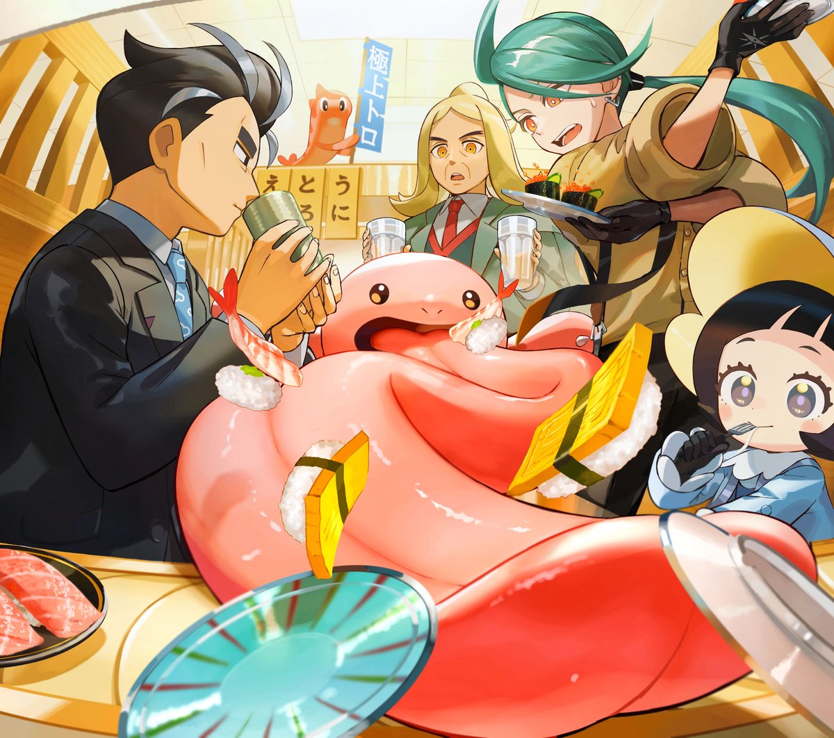 ベロリンガのぐるぐるずし🍵🍣
#ポケモンSV