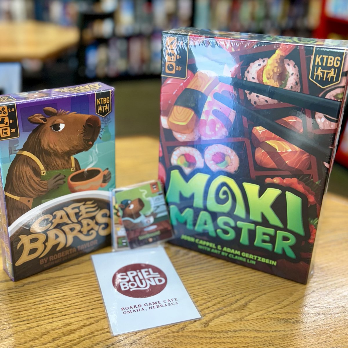 Spielbound's tweet photo. Some fantastic new arrivals in our #boardgamestore  Flatiron, Survive, Cafe Baras, Maki Master, Ziggurat, Rolling Realms Redux, Creature Caravan, Islebound+
https://t.co/9voQNQnVFy
@stonemaiergames @RedRavenGame @kidstablebg @MindWareToys @Ludonova https://t.co/LNjdoUmb9k