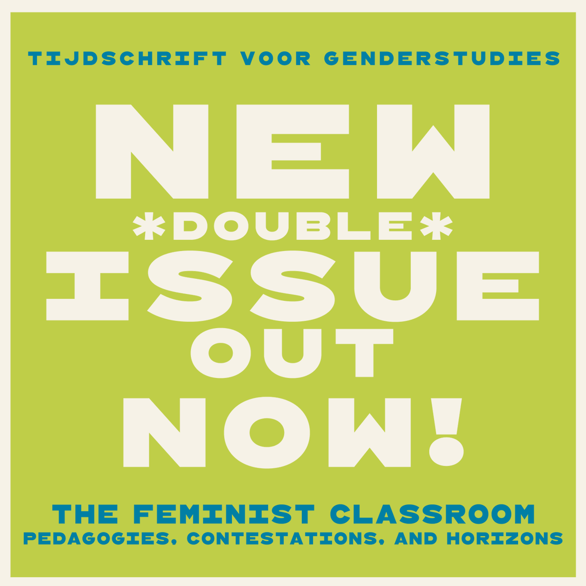 Tijdschrift voor Genderstudies tweet media